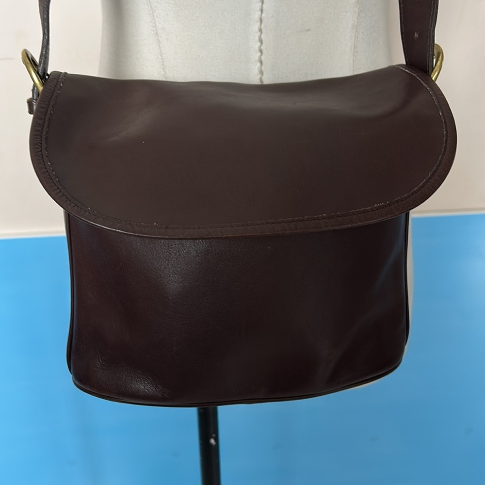 Coach Dark Brown Leather Crossbody Bag